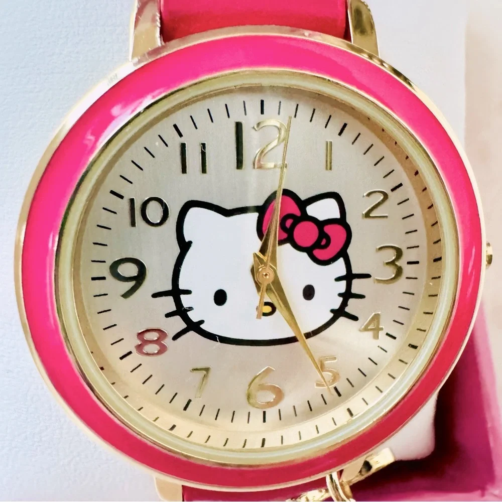 Hello kitty Sanrio Watch with Charm pink